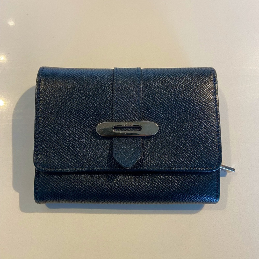 Tods Navy Blue Wallet